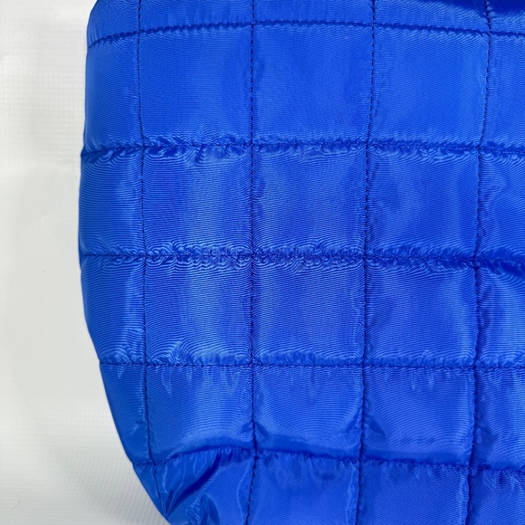 Electric Blue Quilted Tote - Picture 2 of 5